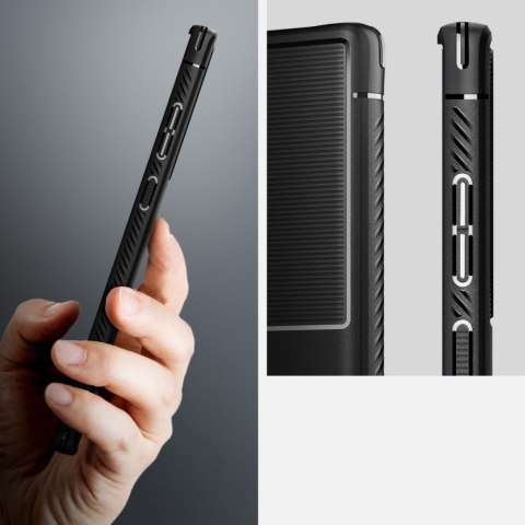 Etui do Samsung Galaxy S22 Ultra futerał Spigen Rugged Armor Matte Black