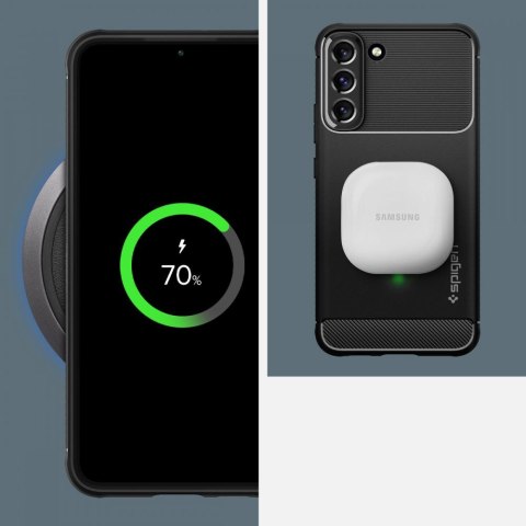 Etui do Samsung Galaxy S22 futerał Spigen Rugged Armor Matte Black