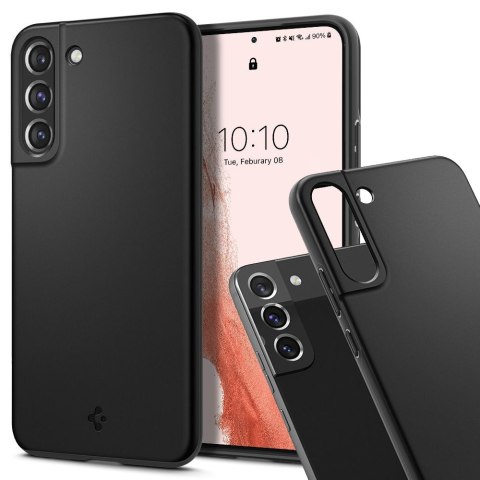 Etui do Samsung Galaxy S22 obudowa case Spigen Thin Fit Black