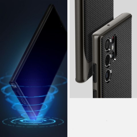 Etui obudowa Spigen Neo Hybrid case do Samsung Galaxy S22 Ultra Gunmetal
