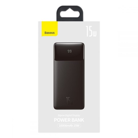 Powerbank Baseus Bipow LED 15W Digital Display 10000mAh Black