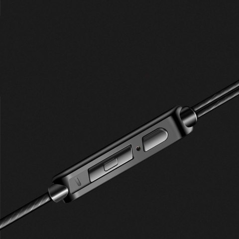 Słuchawki przewodowe sportowe QKZ do biegania Stereo Hi-Res ze złączem mini Jack 3.5mm Czarne