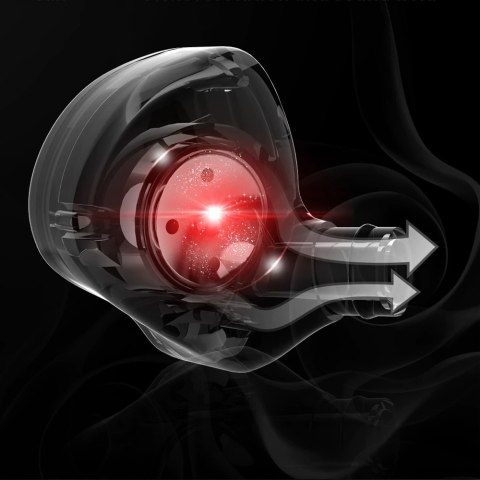 Słuchawki przewodowe sportowe QKZ do biegania Stereo Hi-Res ze złączem mini Jack 3.5mm Czarne