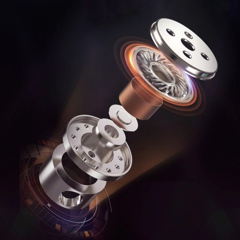 Słuchawki przewodowe sportowe QKZ do biegania Stereo Hi-Res ze złączem mini Jack 3.5mm Czarne