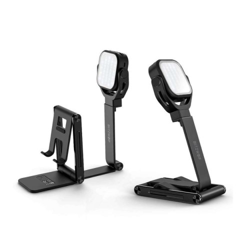 Stojak / statyw biurkowy Blitzwolf BW-TS6 na telefon, z lampą LED