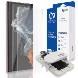 2x Szkło hartowane lampka LED UV Whitestone do Samsung Galaxy S22 Ultra Clear