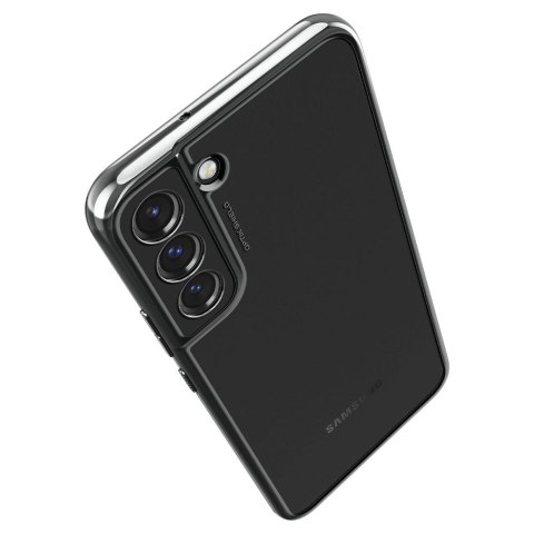 Etui Spigen Optik Crystal do Samsung Galaxy S22 Chrome Grey