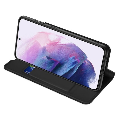 Etui ochronne z klapką Dux Ducis Skin Pro skórzane do Samsung Galaxy S22 Czarne