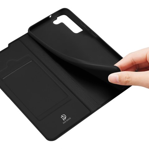 Etui ochronne z klapką Dux Ducis Skin Pro skórzane do Samsung Galaxy S22 Czarne