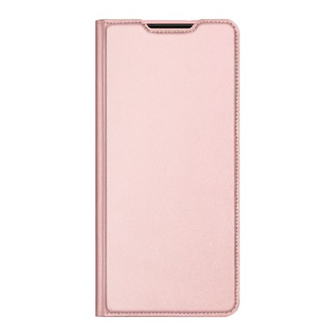 Etui ochronne z klapką Dux Ducis Skin Pro skórzane do Samsung Galaxy S22 Różowe