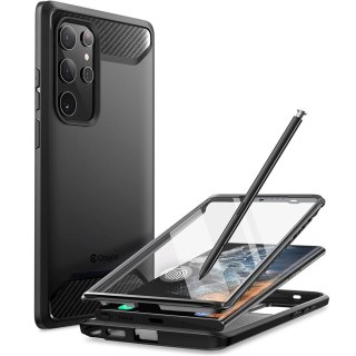 Etui ochronne z szybką Supcase Clayco Xenon do Samsung Galaxy S22 Ultra Black