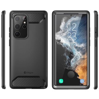 Etui ochronne z szybką Supcase Clayco Xenon do Samsung Galaxy S22 Ultra Black