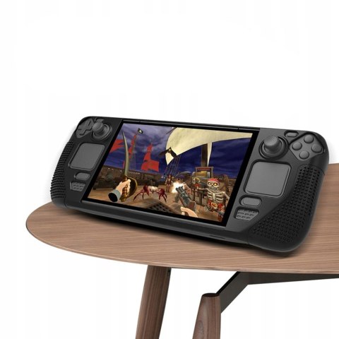 Pancerne etui ochronne silikonowe PGTECH TPU Case do konsoli do Steam Deck Czarne