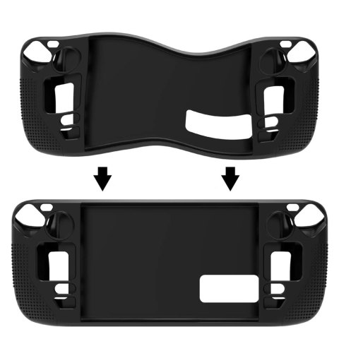 Pancerne etui ochronne silikonowe PGTECH TPU Case do konsoli do Steam Deck Czarne