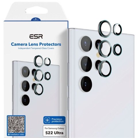 Szkło hartowane nakładka na aparat ESR Camera Lens do Samsung Galaxy S22 Ultra