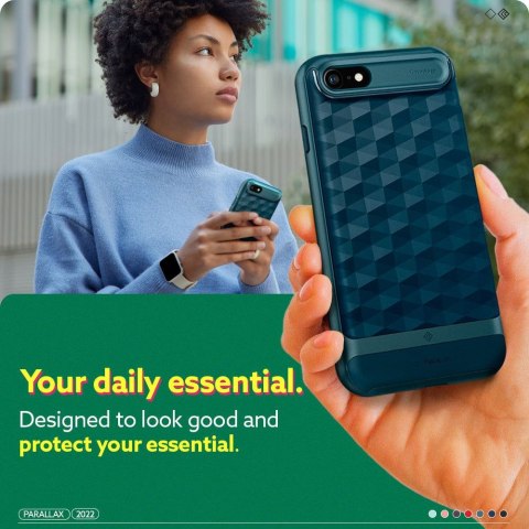 Etui Caseology Parallax do Apple iPhone 7 / 8 / SE 2020 / 2022 Aqua Green