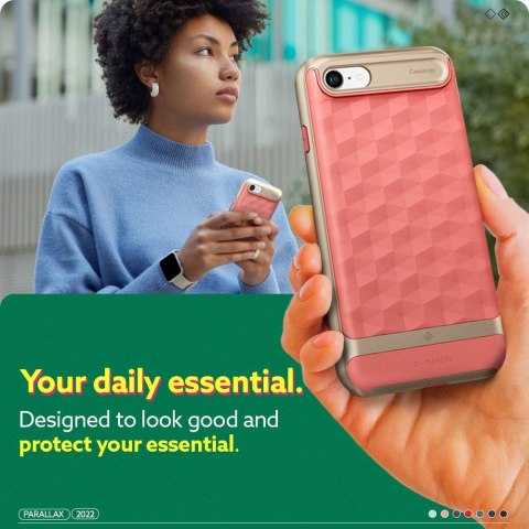 Etui Caseology Parallax do Apple iPhone 7 / 8 / SE 2020 / 2022 Coral Pink