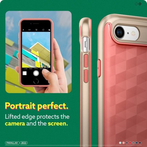 Etui Caseology Parallax do Apple iPhone 7 / 8 / SE 2020 / 2022 Coral Pink
