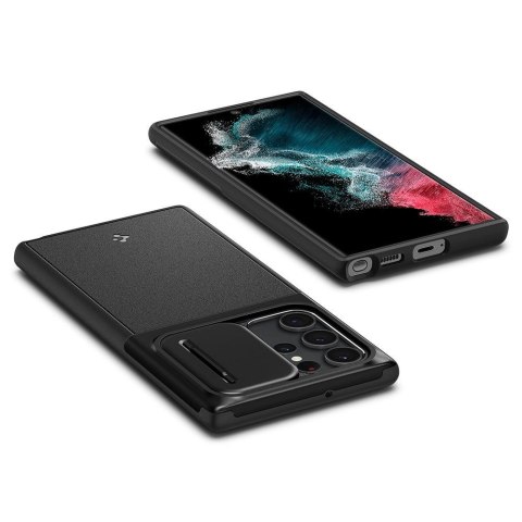 Etui na telefon Spigen Optik Armor do Samsung Galaxy S22 Ultra Black