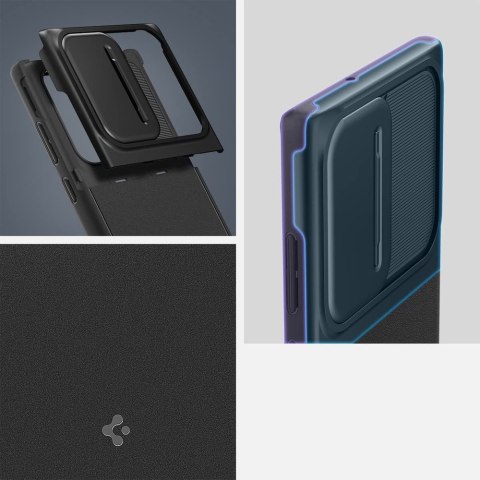 Etui na telefon Spigen Optik Armor do Samsung Galaxy S22 Ultra Black