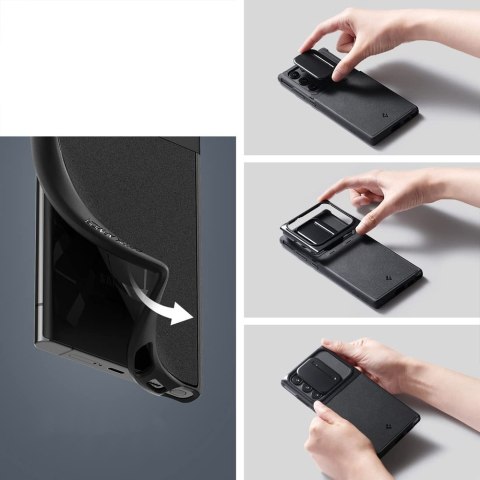 Etui na telefon Spigen Optik Armor do Samsung Galaxy S22 Ultra Black