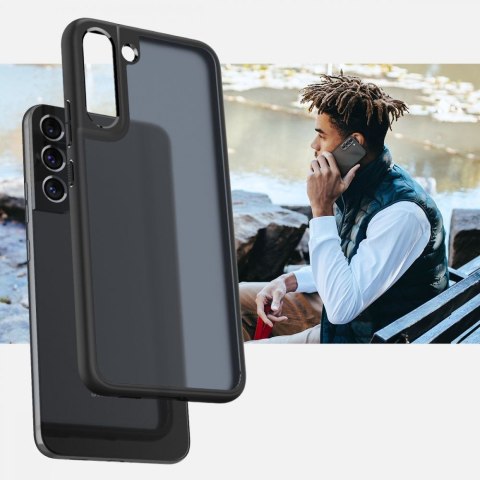 Etui obudowa case Spigen Ultra Hybrid do Samsung Galaxy S22 Frost Black