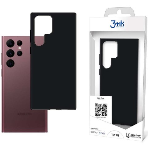 Odporne Etui obudowa 3mk Matt Case do Samsung Galaxy S22 Ultra Black