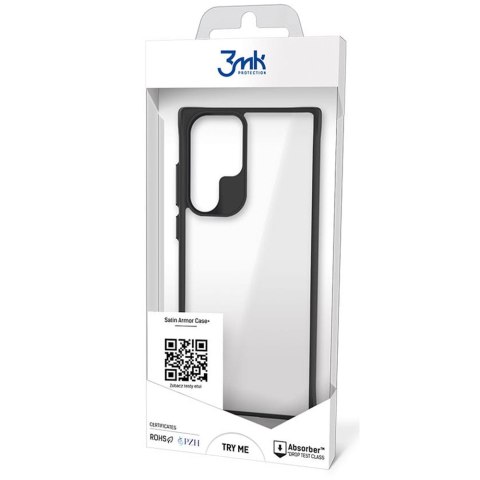 Odporne Etui obudowa 3mk Satin Amor Case+ do Samsung Galaxy S22 Ultra Black