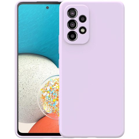Silikonowe etui gumowe obudowa Icon case do Samsung Galaxy A53 5G Violet