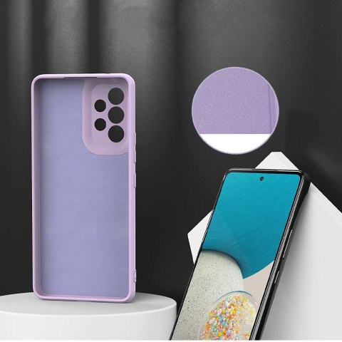 Silikonowe etui gumowe obudowa Icon case do Samsung Galaxy A53 5G Violet