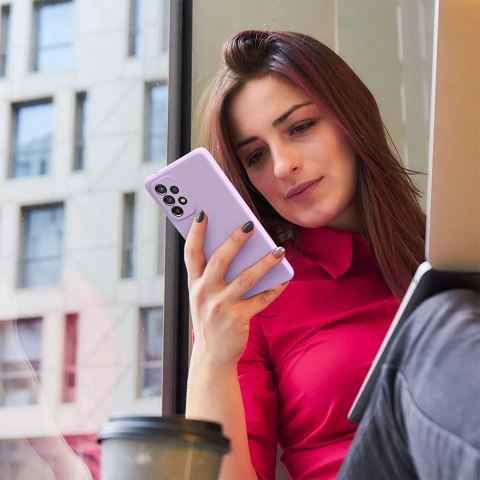 Silikonowe etui gumowe obudowa Icon case do Samsung Galaxy A53 5G Violet