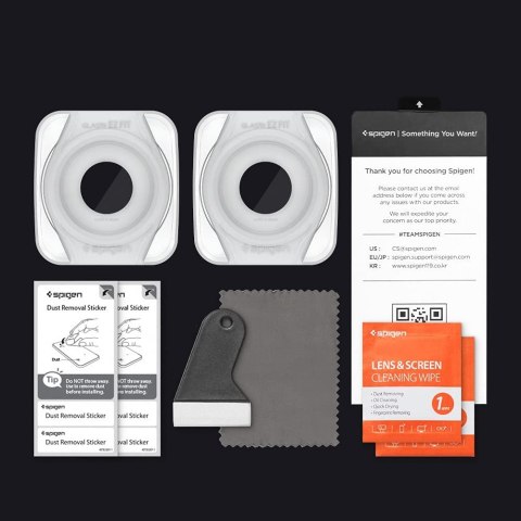 2x Szkło hartowane Spigen Glas.Tr Ez Fit do Samsung Galaxy Watch 4 Classic 46mm