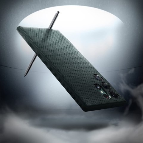 Etui obudowa Spigen Liquid Air do Samsung Galaxy S22 Ultra Abyss Green
