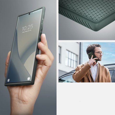 Etui obudowa Spigen Liquid Air do Samsung Galaxy S22 Ultra Abyss Green