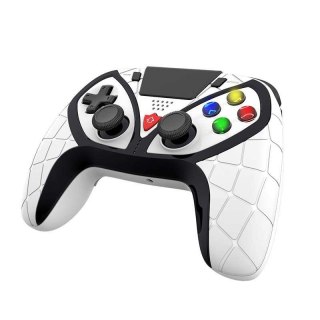 Kontroler bezprzewodowy / GamePad iPega Spiderman PG-P4012C touchpad PS4 (biały)