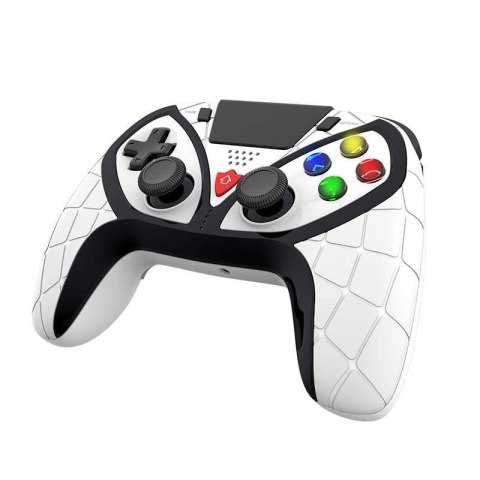 Kontroler bezprzewodowy / GamePad iPega Spiderman PG-P4012C touchpad PS4 (biały)