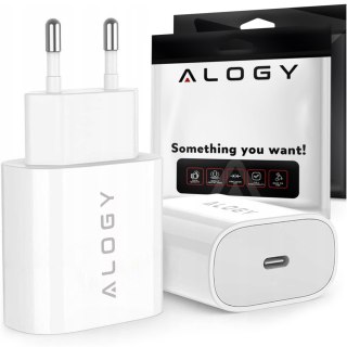 Ładowarka sieciowa Alogy szybka USB-C Type C PD 20W Biała