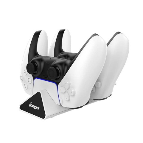 Podwójna stacja dokująca do Kontrolera / GamePada do PS5 iPega PG-P5012 (biała)