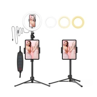 Selfie stick / statyw BlitzWolf BW-STB2 z lampą pierścieniową LED