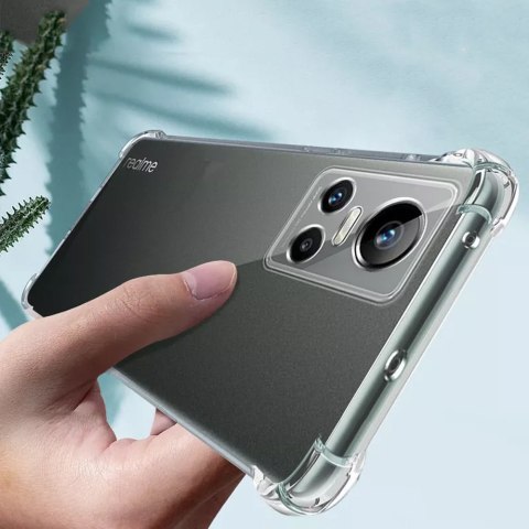 Silikonowe etui pancerne ShockProof Alogy do Realme GT Neo 3 Global Przezroczyste