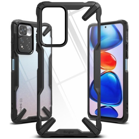 Etui Ringke Fusion X do Xiaomi Redmi Note 11 Pro+ Plus 5G Lime Glow Black