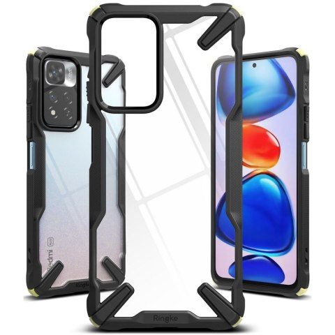 Etui Ringke Fusion X do Xiaomi Redmi Note 11 Pro+ Plus 5G Lime Glow Black