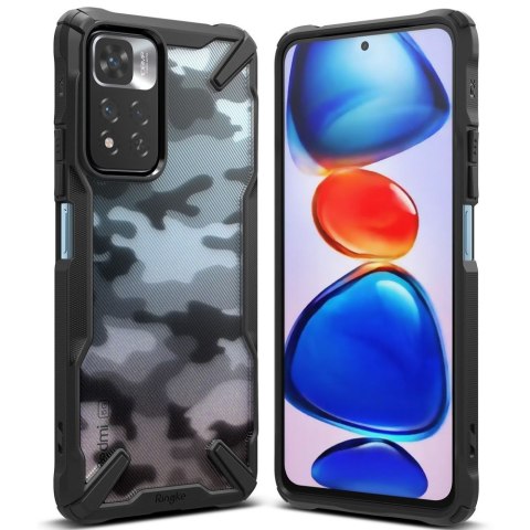 Etui Ringke Fusion X do Xiaomi Redmi Note 11 Pro+ Plus 5G Lime Glow Camo Black