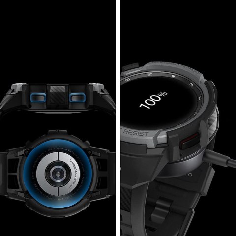 Etui Spigen Rugged Armor Pro do Samsung Galaxy Watch 4 Classic 46mm Charcoal Grey