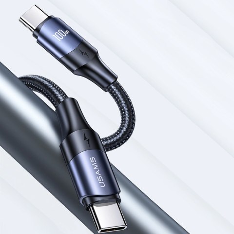 Kabel przewód USAMS USB-C do USB-C 100W PD Fast Charge QC FCP 3m Czarny