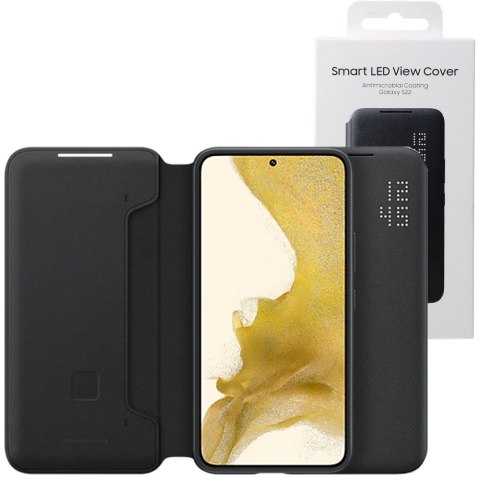 Oryginalne Etui Samsung LED View Cover case do Samsung Galaxy S22 Czarne