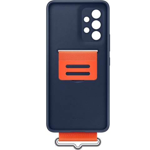 Oryginalne etui Samsung Silicone Cover Strap do Samsung Galaxy A53 5G Granatowe