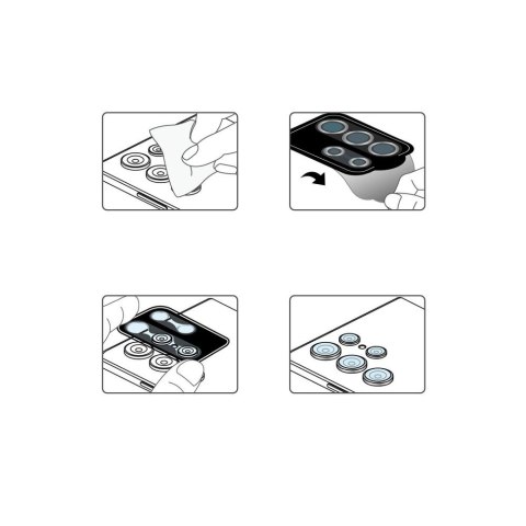 Szkło hartowane Ringke Camera Lens do Samsung Galaxy S22 Ultra Black