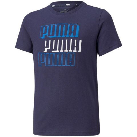 Koszulka dla dzieci Puma Alpha Tee B granatowa 589257 06 Koszulka dla dzieci Puma Alpha Tee B granatowa 589257 06