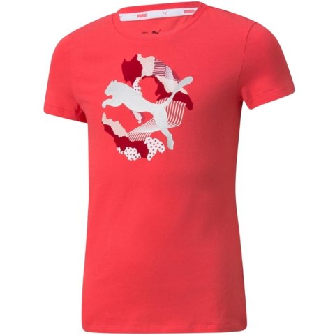 Koszulka dla dzieci Puma Alpha Tee G różowa 589228 35 Koszulka dla dzieci Puma Alpha Tee G różowa 589228 35